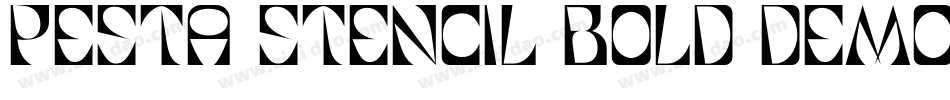 Pesta Stencil Bold Demo字体转换